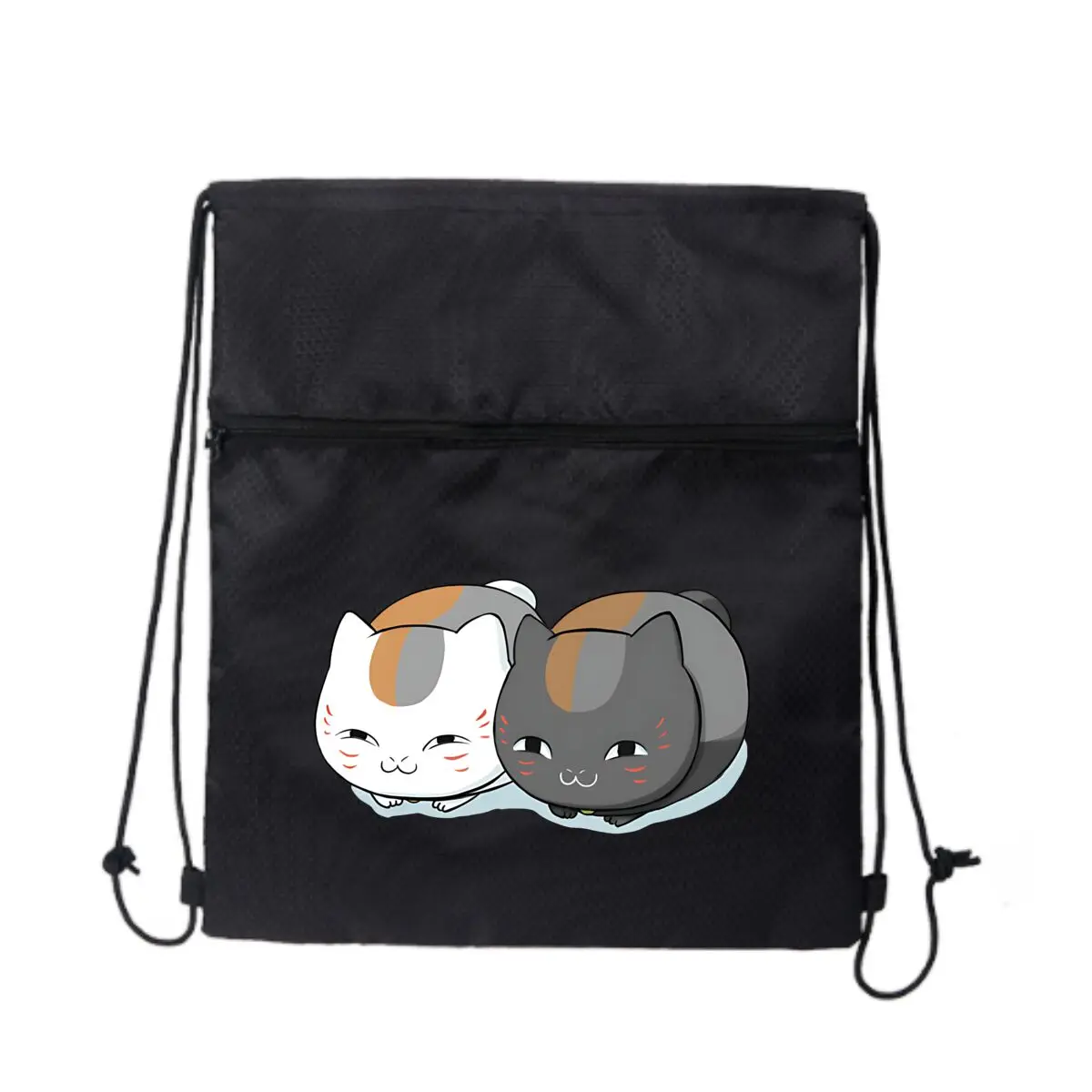 

Милые кошки, игривый кошачий дуэт, художественный дизайн, прочная сумка на молнии на шнурке