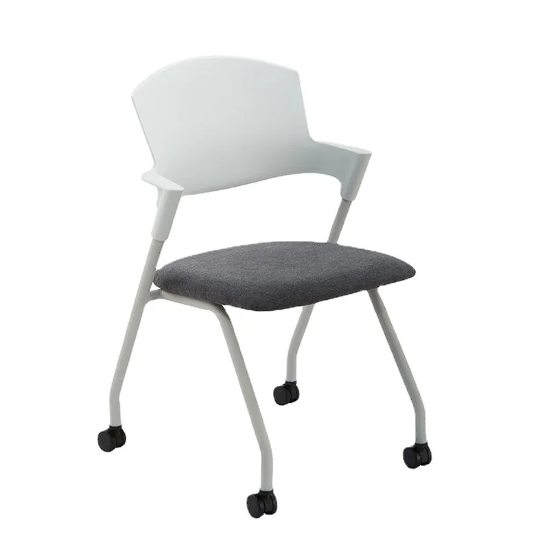 

Table and chair integrated metal computer chair conference chair with writing board training chair mobile training chair with