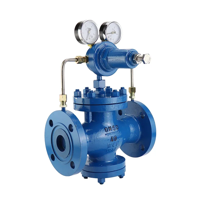 YK43X-40C pilot piston type pneumatic natural gas pressure reducing valve