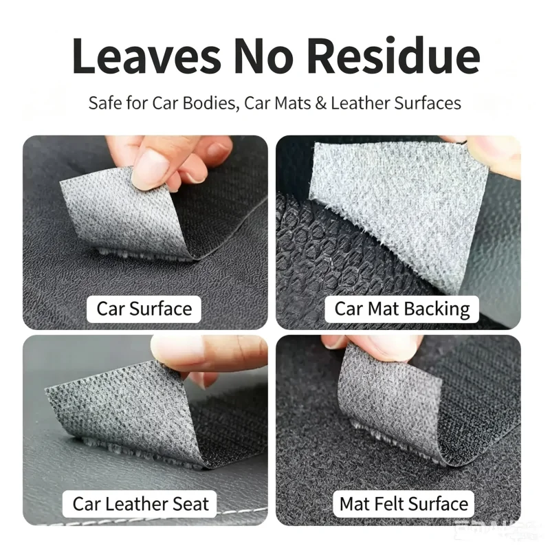 3M Hook and Loop Tape with Strong Adhesive Backing, High-Viscosity Traceless Self-Adhesive Double-Sided Tape for Car Floor Mats view 5