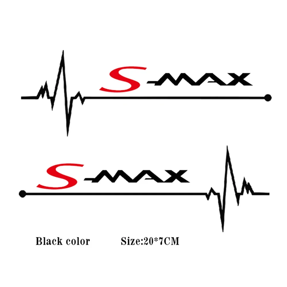 2pcs Car Side Window Stickers for Ford Cmax C-max Smax S-max B-MAX Bmax Vinyl Decals Decoration