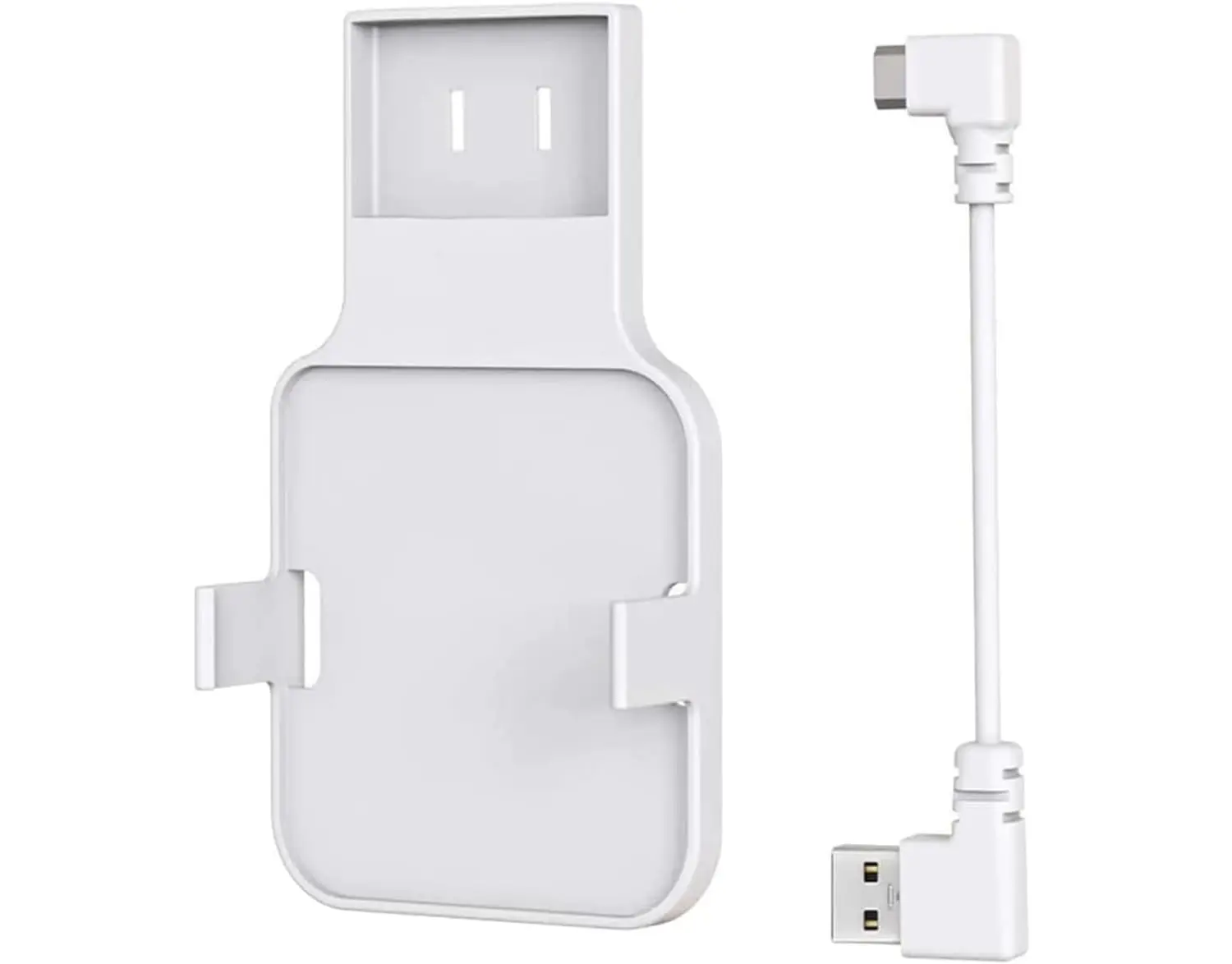 Outlet Wall Mount for Blink Sync Module 2 No Drill Secure Bracket Holder with Short Cable, Space-Saving Tool-Free Installation