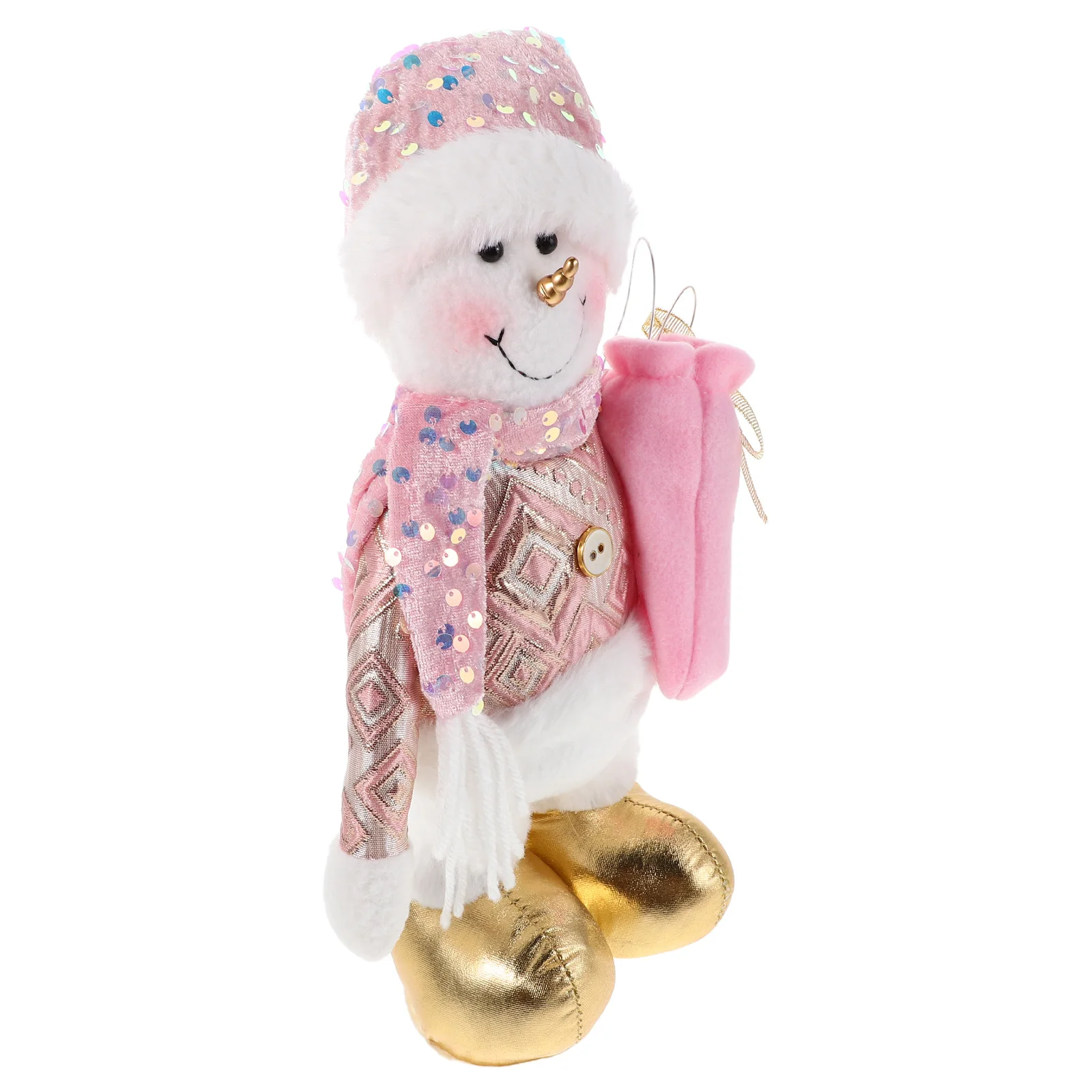 

Festive Decoration Figurines Desktop Christmas Scene Prop Ornaments Shine Country Stuffed