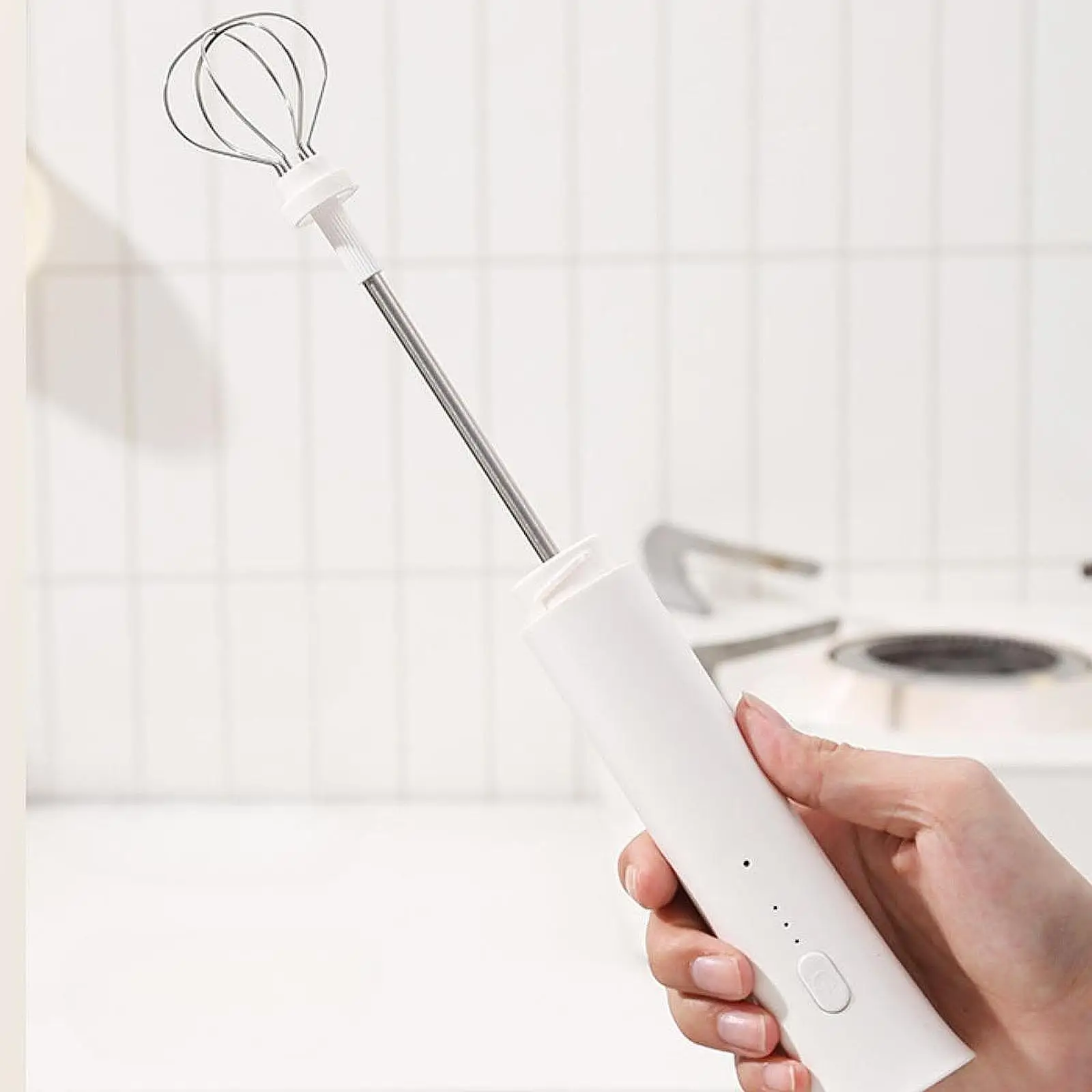 أداة مزبد القهوة الكهربائية لرغوة الحليب المحمولة #2