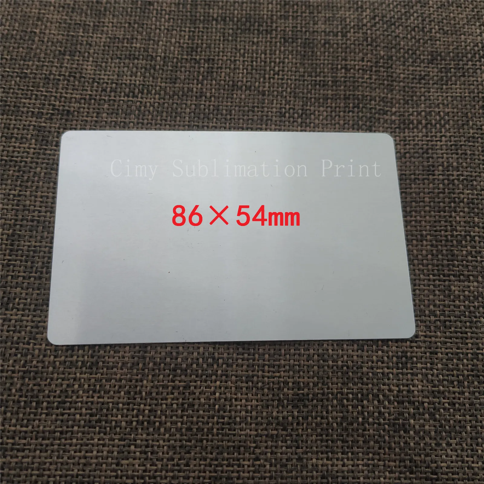 100sheets 0.32mm 86*54mm Blank Sublimation Metal Plate Aluminium sheet Name Card Printing Sublimation Ink Transfer DIY Craft