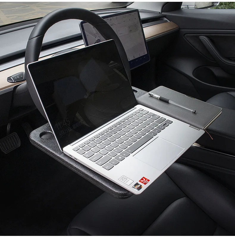 Scrivania da tavolo per Tesla Model 3 Y X S volante per auto vassoio per Laptop scrivania per alimenti tavolo da ufficio portatile per Tesla Model3