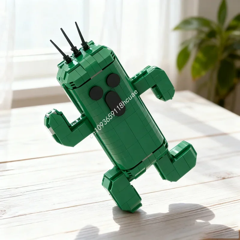 

450pcs MOC Final Fantasy Cactuar Model Building Blocks Construction Festival Gifts Assemble DIY Creative Toys Education Brick