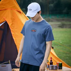 Pioneer Camp New Men's T Shirt 100% Cotton Fashion Print Outdoor Men's Summer Clothing ATK01405059