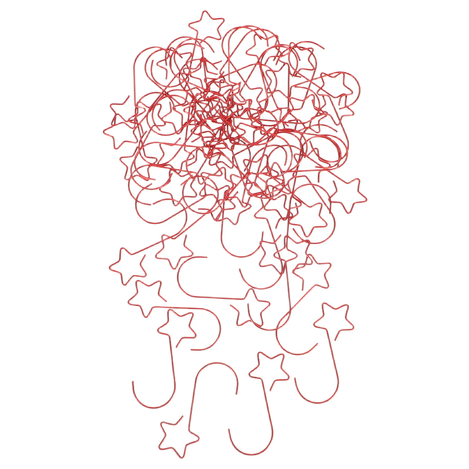 

5 Bags Star Shaped Ornament Hooks Festive Hanging Tree Decoration Hangers for Baubles Lanterns Wreaths Holiday Display