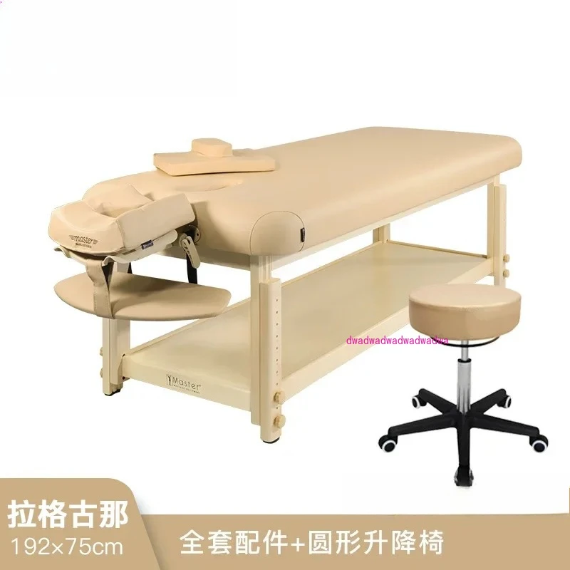

Facial Bed Fixed Massage Bed Physiotherapy Bed Solid Wood Bone Setting for Beauty Massage Couch