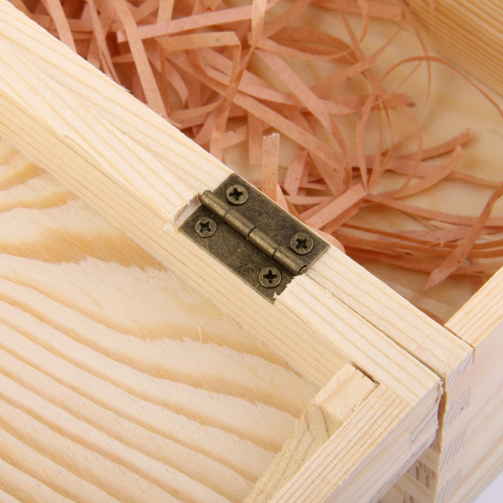 

35*19*10cm Dual Bottle Wood Wine Box Carrier Case Decorative Box