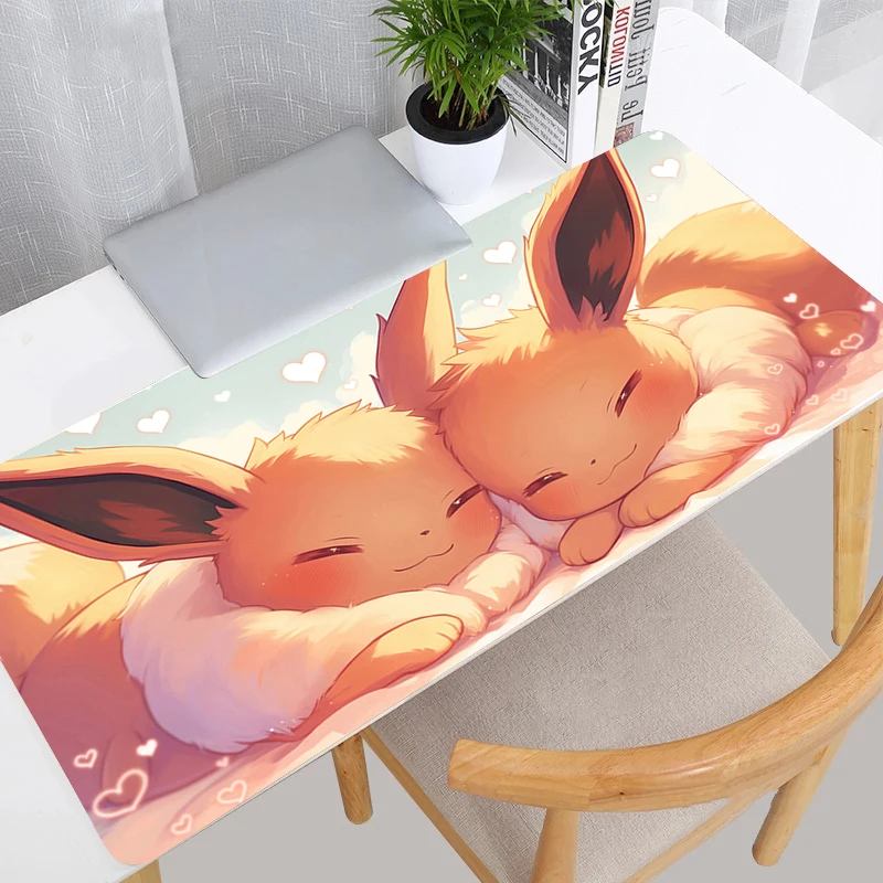 Mouse Pad Pokemon Pikachu durable Anime Gamer Large XXL Tablet Varmilo Keyboard Carpet Kawaii Gaming Accessories Mousepad