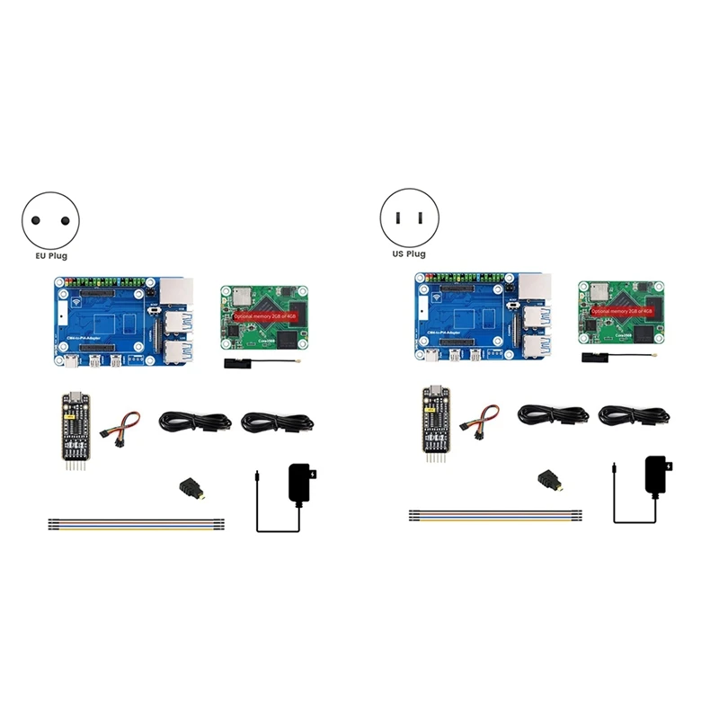 Core3566 Module Kit Rockchip RK3566 Quad-Core Processor High-Performance Computing For Raspberry Pi CM4 US PLUG