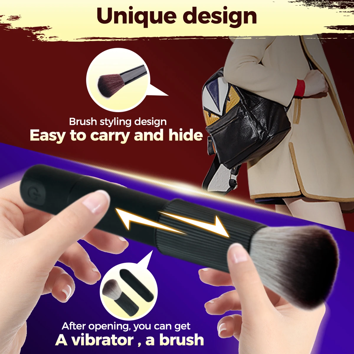 Electric Cosmetic Brush Foundation Blush Loose Powder Brush Beauty Tools Washable Vibration Rechargeable Makeup Brush Tools