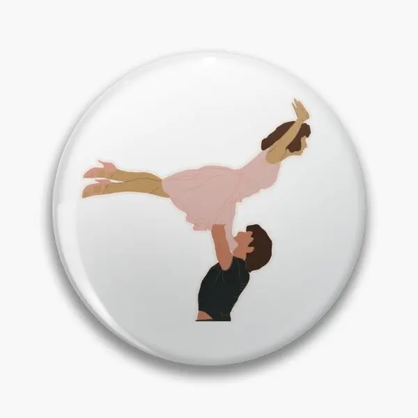 Dirty Dancing Simple Art  Soft Button Pin Cartoon Lover Brooch Hat Gift Metal Decor Clothes Creative Cute Funny Fashion Jewelry