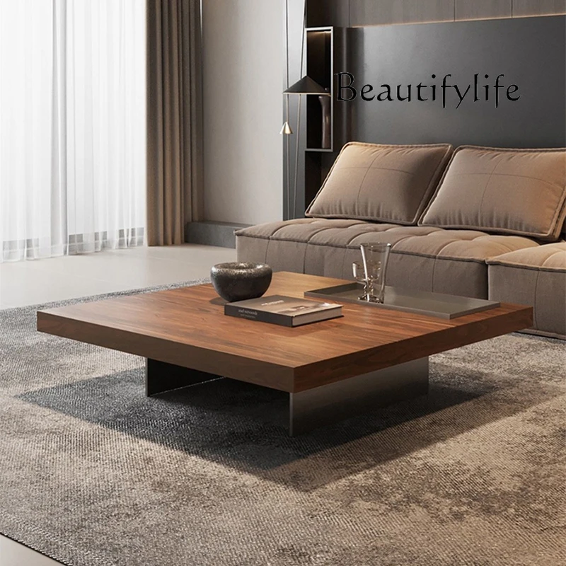 

Industrial Aesthetic Coffee Table Organizer Designer Modern Italian Space Saving Side Table Simple Couchtischpatio Furniture