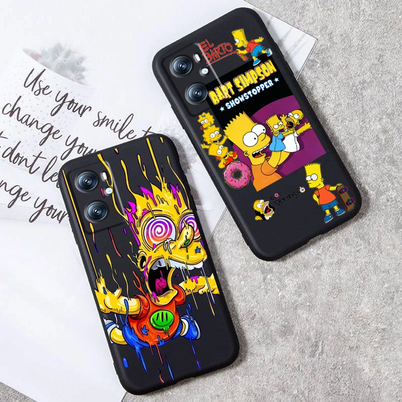 

Disney Carton The Simpsons For OPPO Find X6 X5 X3 A54S A5 A94 A16 A53S A57 A74 A72 A98 A78 A96 A9 5G Black Soft Phone Case