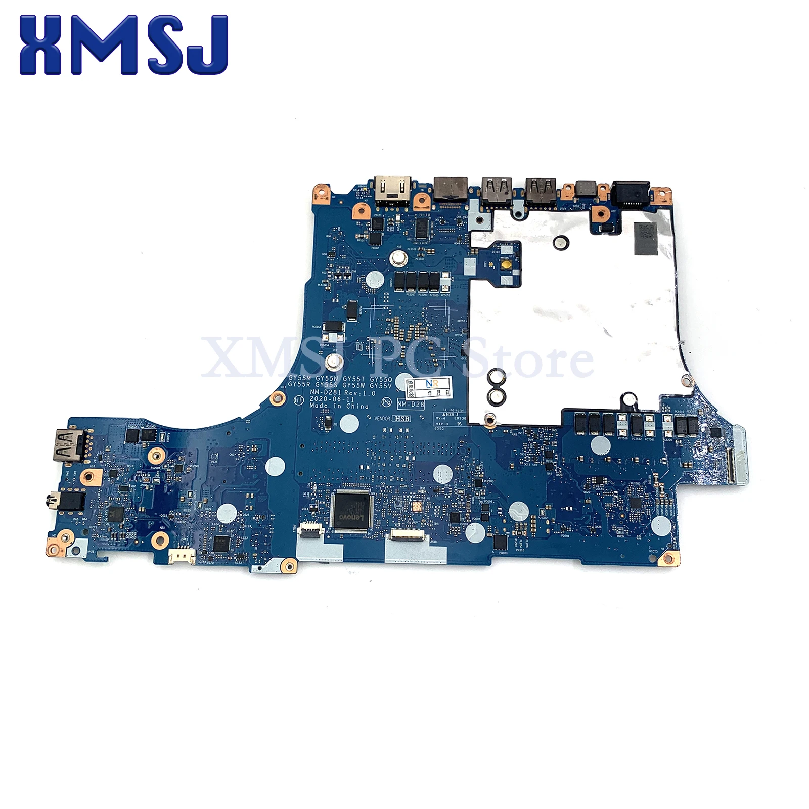 For Lenovo Legion 5-15ARH05H 82B1 Laptop Motherboard NM-D281 5B20Z21859 5B20Z21600 R5-4600H R7-4800H CPU RTX2060 6G GTX1660ti