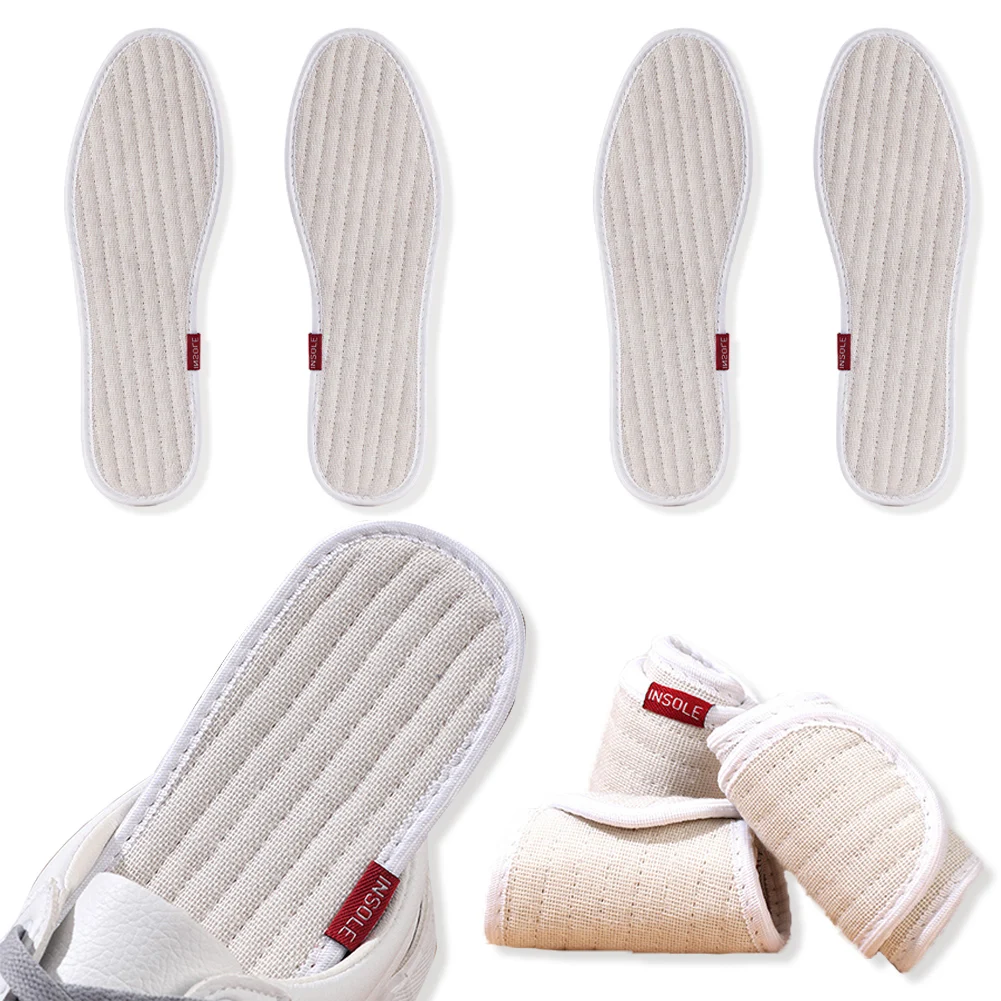 Portable Health Cloth Insole Breathable Thousand Layers Cloth Sole Pads Men Women Deodorization Absorbent Sweat Cotton Insoles