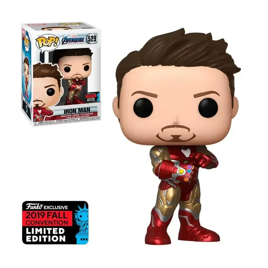 Экшн-фигурка из фильма «мстители» FUNKO 4, финал, Тони Старк, Железный человек» #529, экшн-фигурка, Коллекционная модель, игрушки для детей, подарок на Рождество