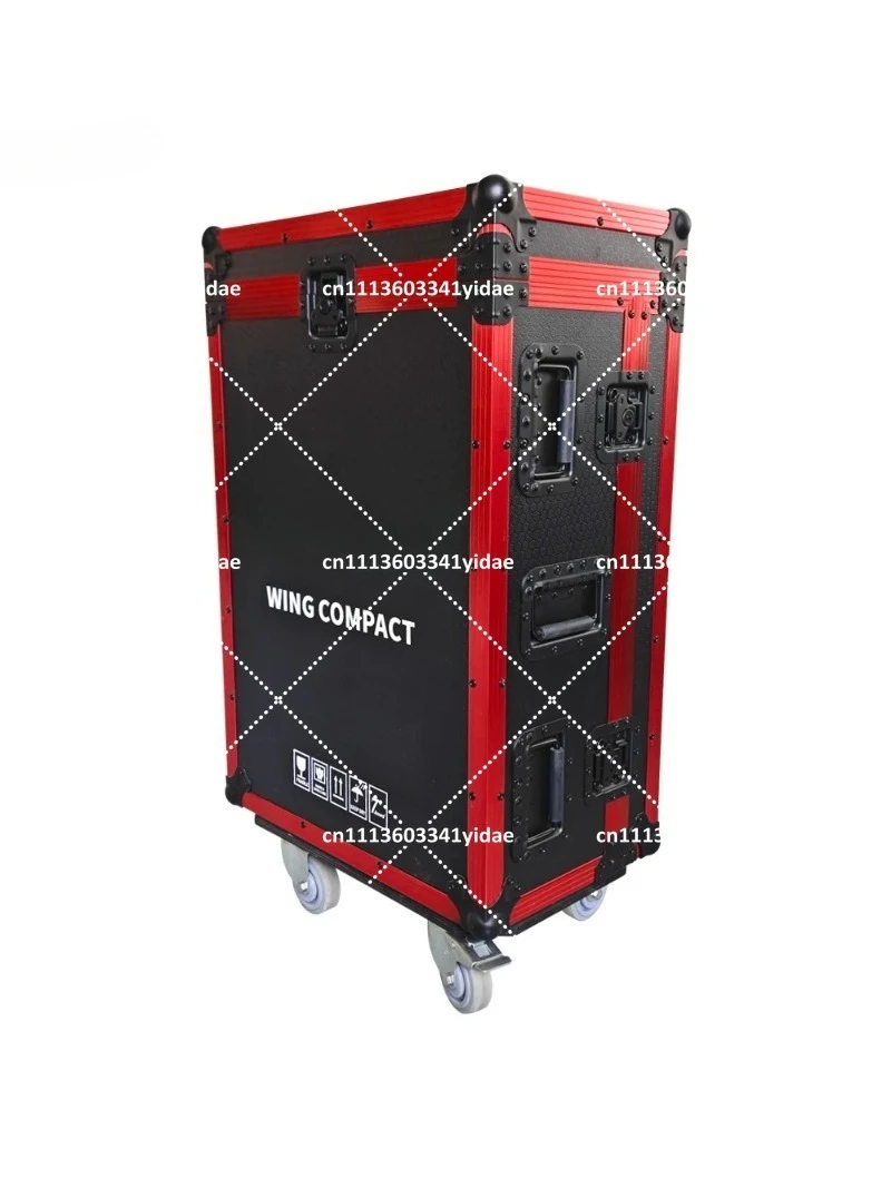 16-Channel Digital Audio Mixer Portable Stage PA System with Wheel Case