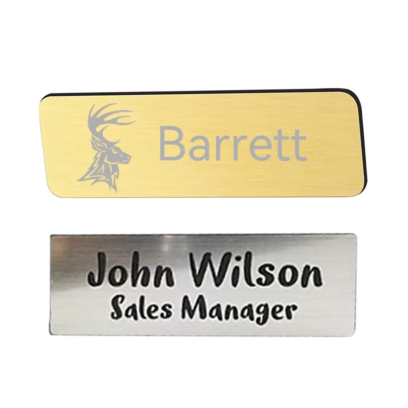 Blank Color Stainless Steel Radium Engraved Name Plate Work Number Plate