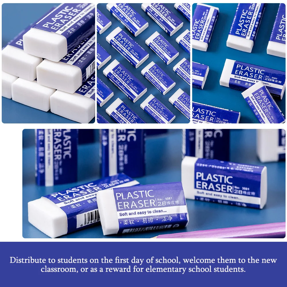30 قطعة ممحاة قلم رصاص محمولة للامتحان، ممحاة للتلاميذ، أدوات مكتبية صغيرة من المطاط البلاستيكي