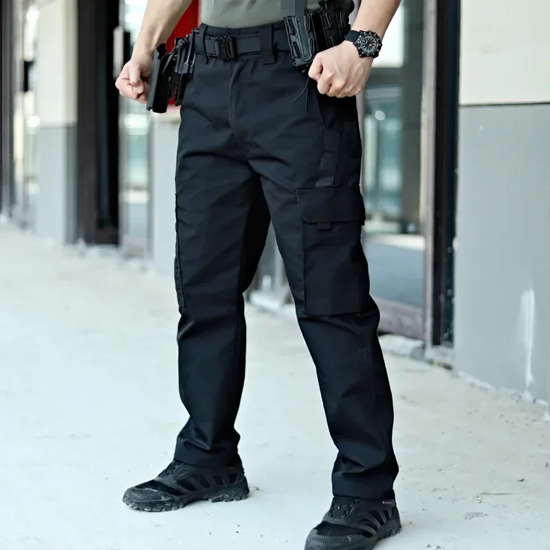 

Men's Tactical Waterproof Rip-Proof Combat Overalls 8 Pockets Men's Outdoor Hiking Pants Durable Field Work Clothes