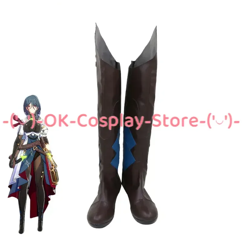 

Game Honkai Star Rai Natasha Cosplay Shoes PU Leather Shoes Halloween Carnival Boots Cosplay Prop Custom Made