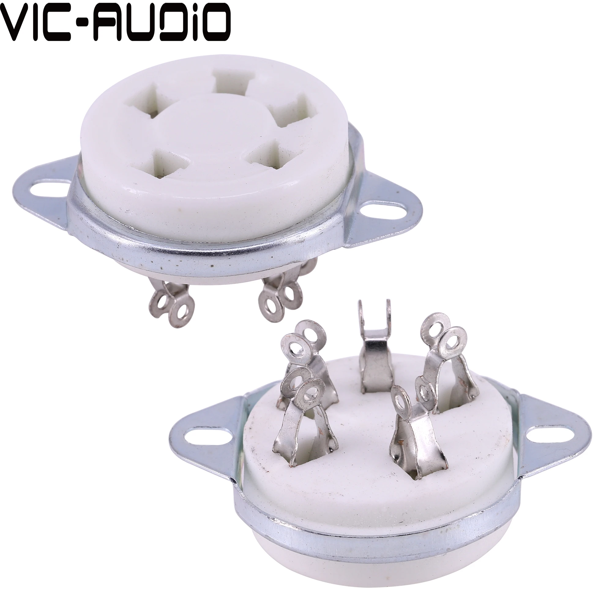 1PC U5A 5PIN Tube Socket Ceramic GZC5-2 Valve Tube Base Chassis Mount For FD422 WE272A FU-7 807 Vacuum Tube AMP Vintage Audio
