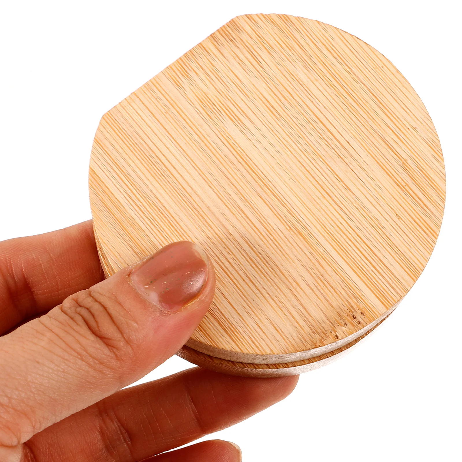 

Bamboo Makeup Compact Portable Hand Mirror For Travel Small Pocket Mirror For Women Lightweight Purse Makeup Tool