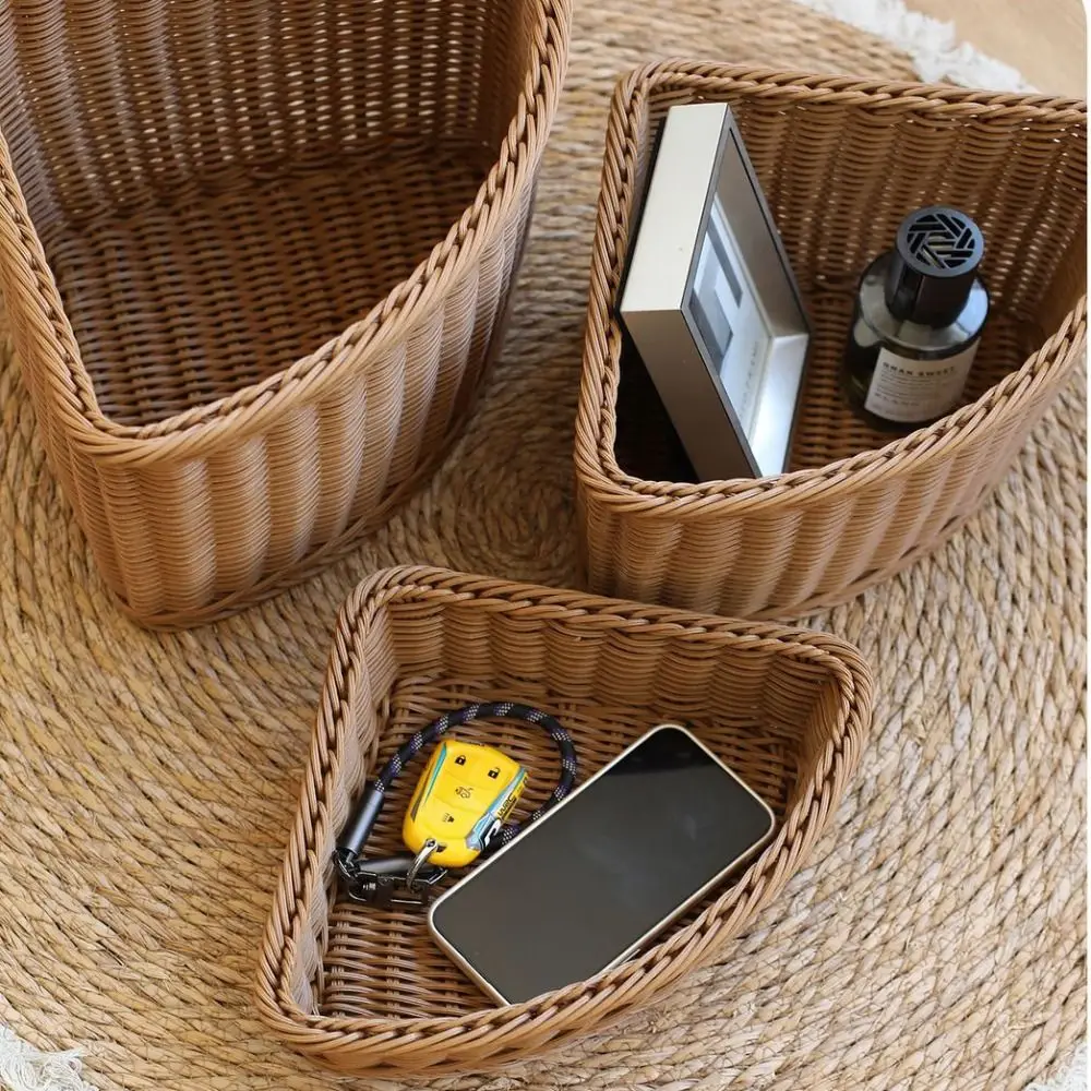 Fan-Shaped Corner Storage Basket Storage Function Curved Design Triangular Storage Box Multipurpose Wardrobe Corner Box