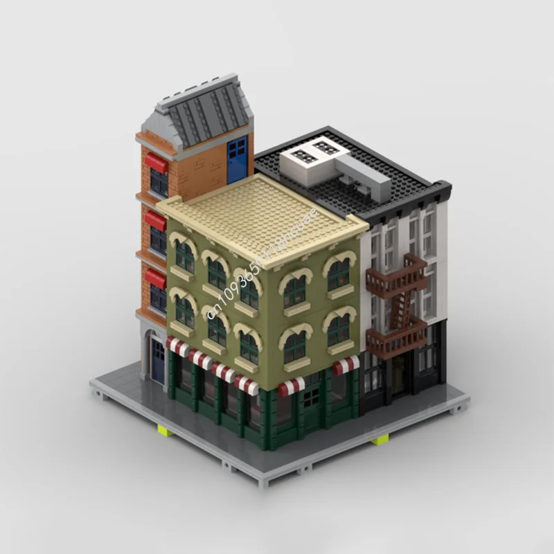 4277 قطعة MOC عطلة الشارع الرئيسي وحدات وحدات نموذج بناء هدية الكريسماس كتل اللعب لتقوم بها بنفسك فكرة إبداعية التعليم الطوب