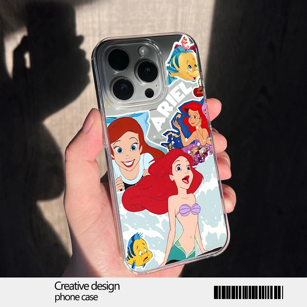 MINISO Disney Princess Phone Case for iPhone 12 11 13 14 15 16 Max Pro Plus Magsafe Magnetic Wireless Cover