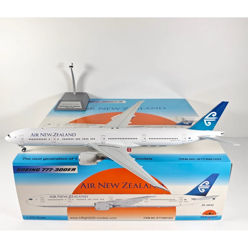 Inflight 1/200 escala aire Nueva Zelanda B777-300ER ZK-OKM modelo de avión de aleación fundido a presión artículo decorativo coleccionable regalo