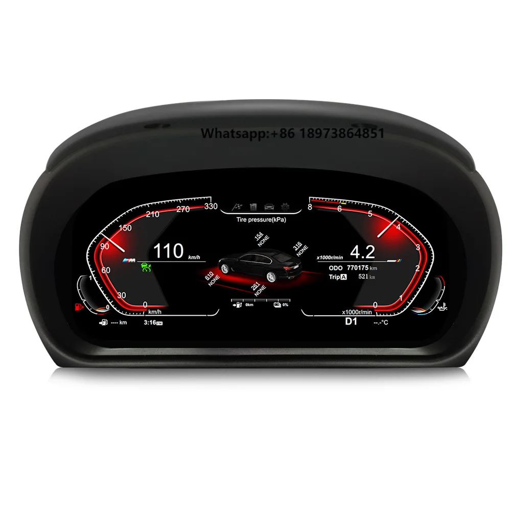

MEKEDE Linux System 12.3 Inch Car LCD Digital Cluster Dashboard Speedometer for E90 E91 E92 E93 2005-2012