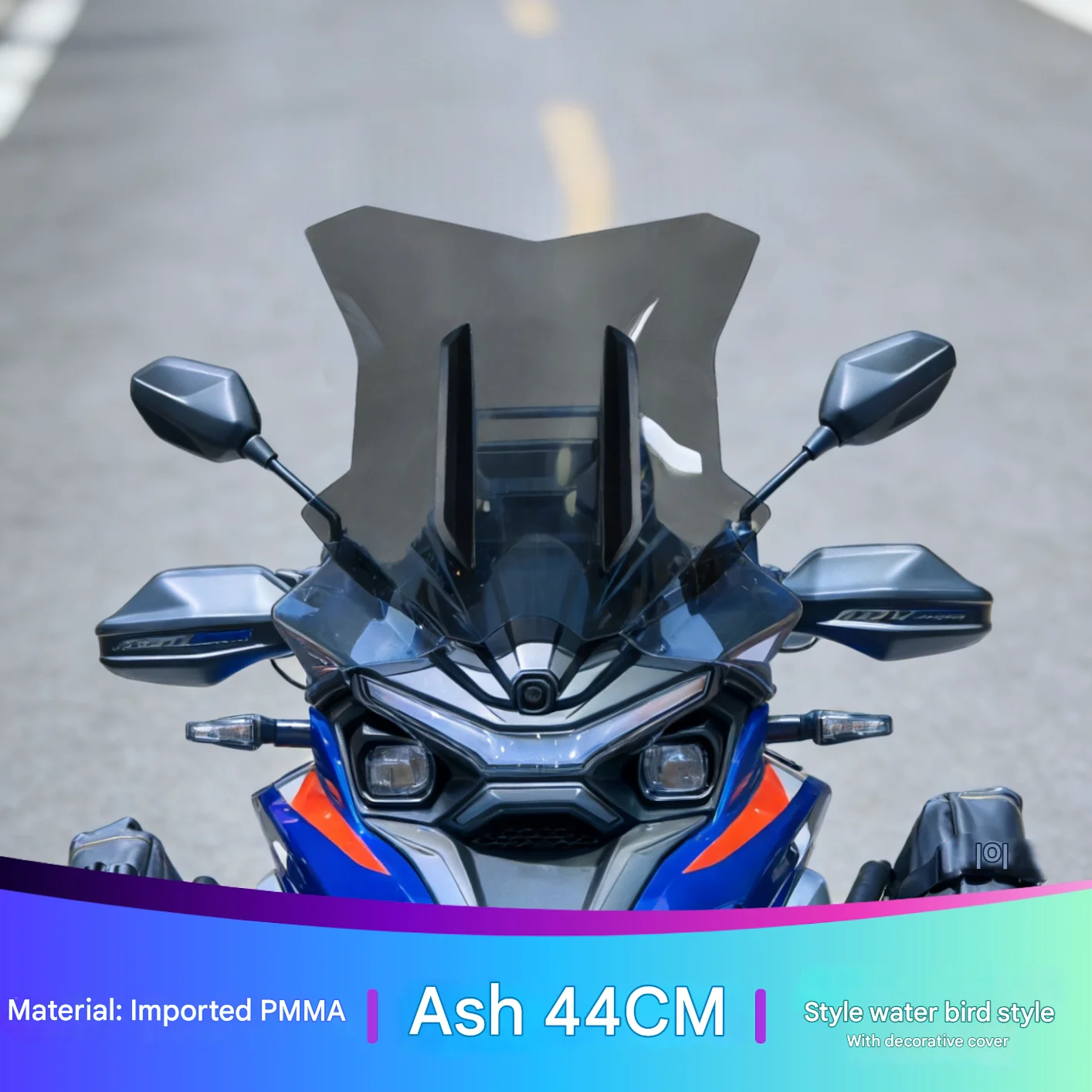 Kove 625X Extended Windshield and Raised Front Windshield Motorcycle Windscreen Modification Accessories