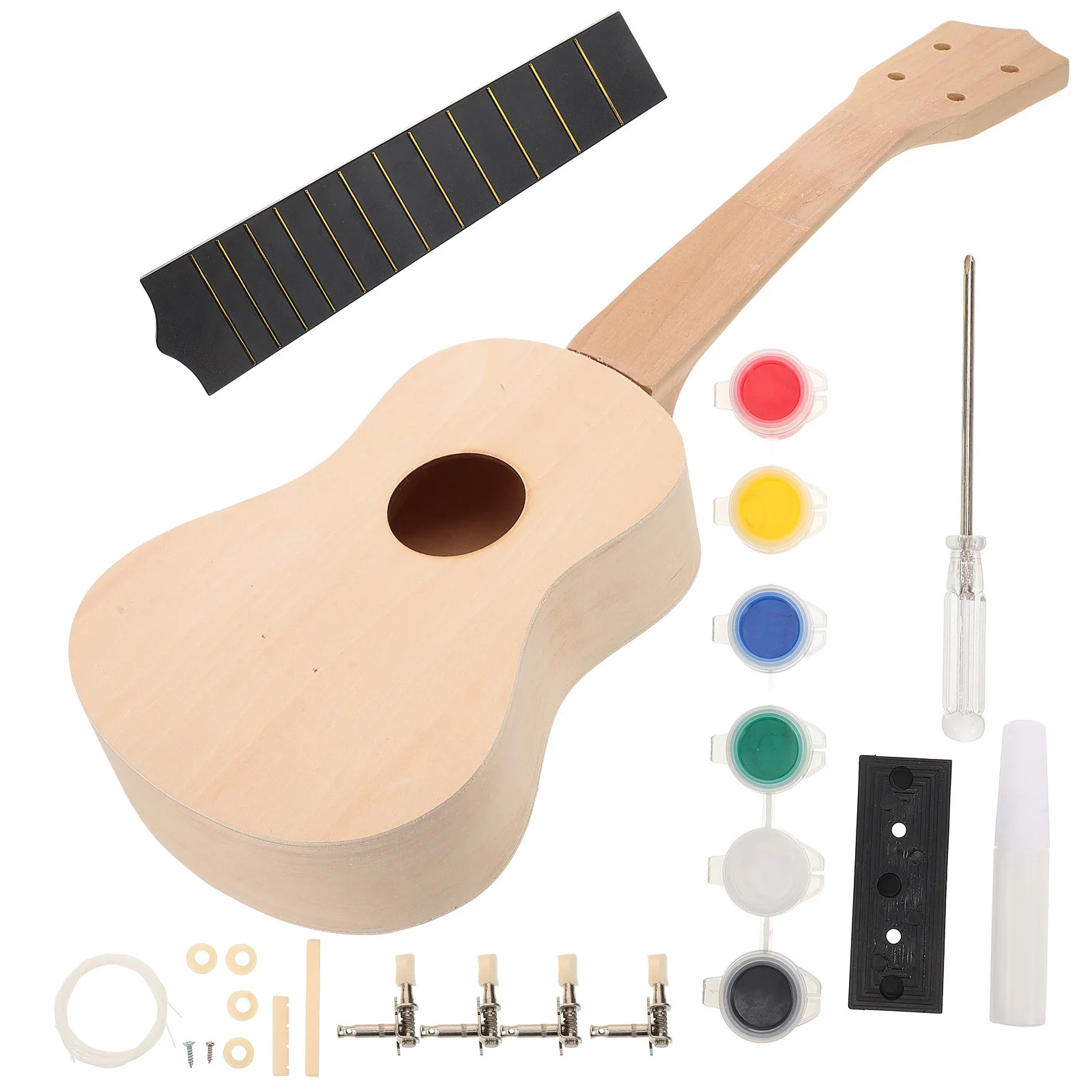 

Painted Ukulele 's Diy Making Supplies s Instrument Kit Hand Made Material Assembly