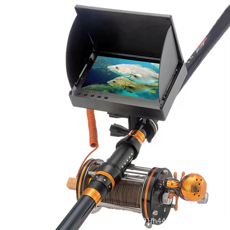 

Full Set Fish Alarm Display IP68 Waterproof LCD 6-inch 20kHz Sonar 0.6m-30m Wireless Underwater Camera Fish Finders