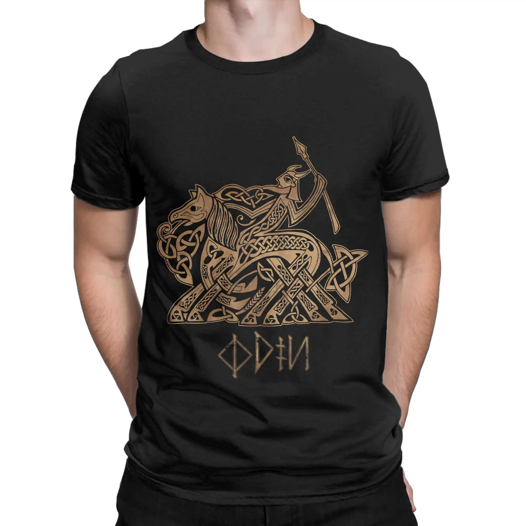 result 1 Novelty Graphic 100% Cotton T-Shirt Sleipnir Tees Tops For Men