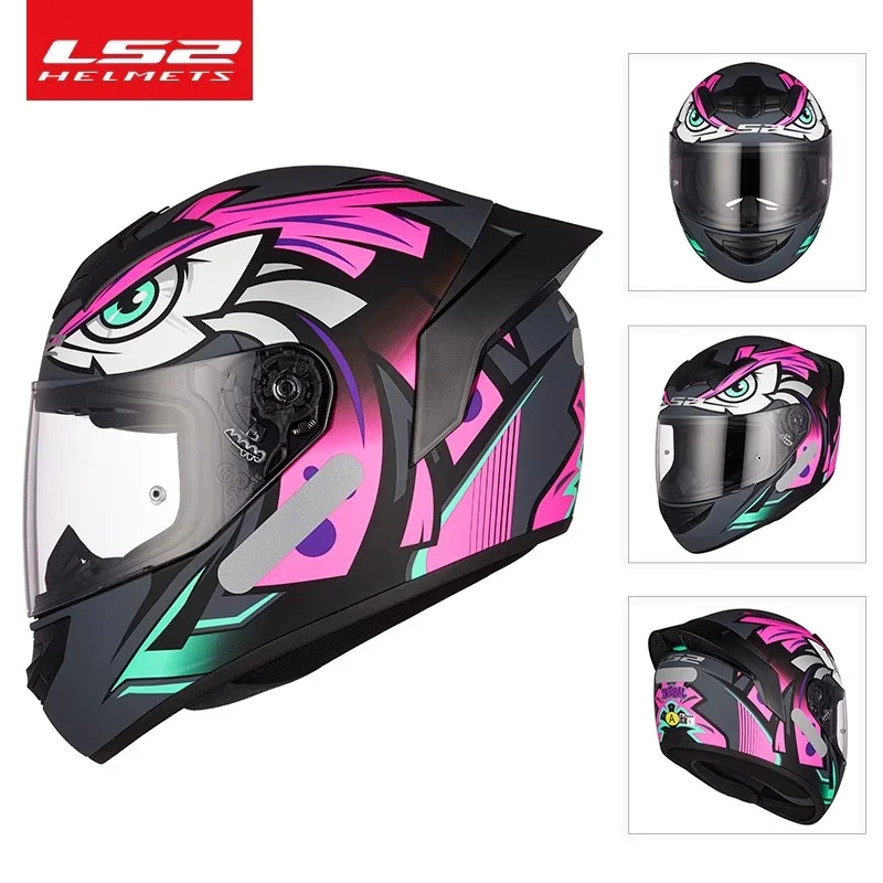 LS2 FF358 Original ECE DOT Approved Full Face Motorcycle Helmet Unisex Racing Capacete Casco Moto  cascos para moto