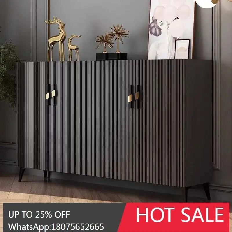 

HLZ Solid Wood Multi-layer Shoe Cabinet for Home Entrance Hallway Large Capacity Storage Cabinet