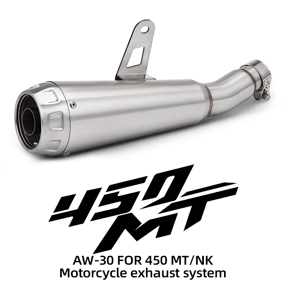 

Motorcycle system exhaust pipe is suitable for 450MT 450NK original hole position Slip on