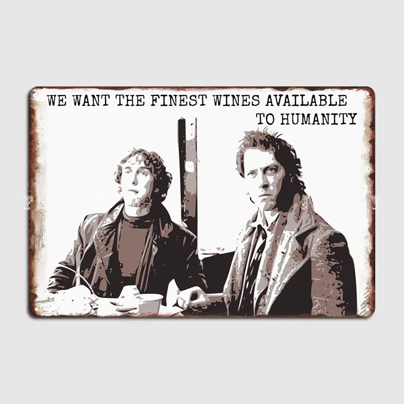 Withnail And I Finest Wine Metal Plaque Poster Wall Pub Club Bar Retro Poster Tin Sign Poster