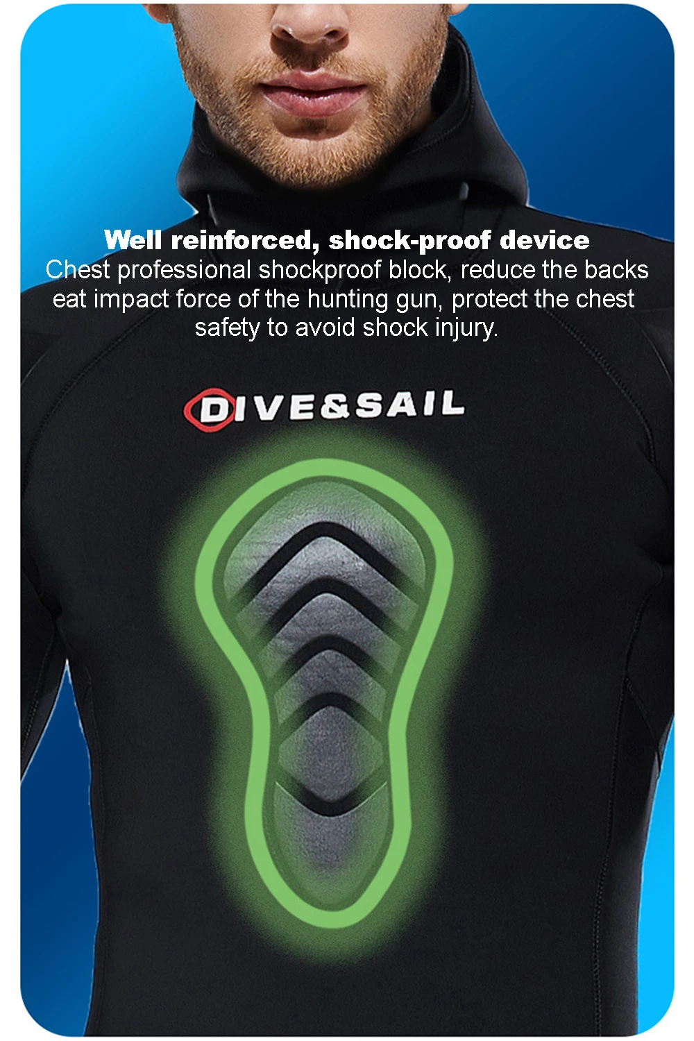 Men\'s 3mm Wetsuit Open Cell Neoprene 2piece Set for Scuba, Freediving and Spearfishing Wet Diving Suit