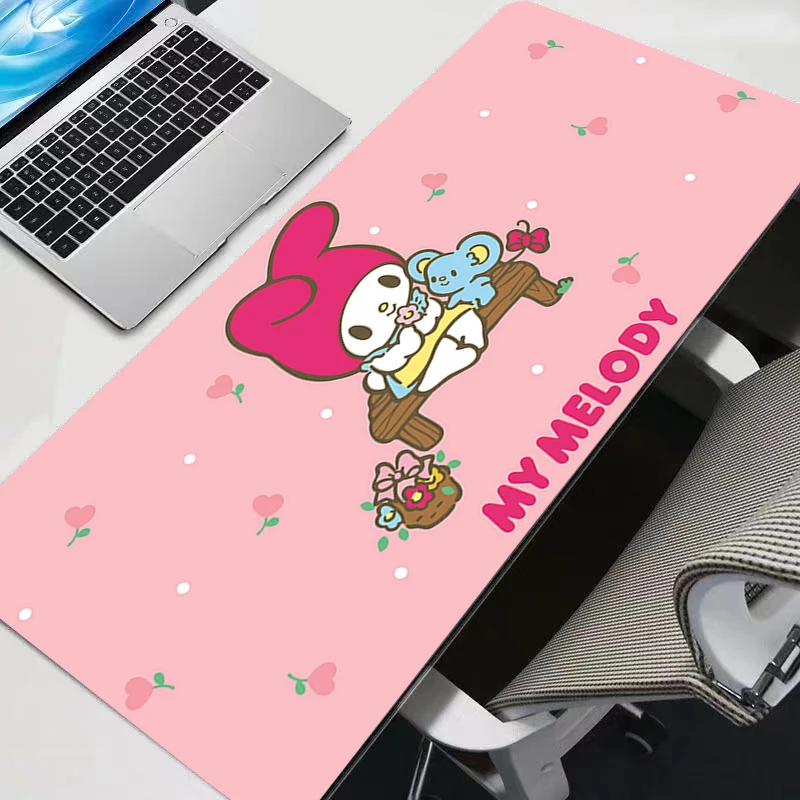 Mouse pad my melody notbook computador tipo velocidade varpet tapete para e-sports jogadores portátil teclado mousepad escritório pc tapete de mesa