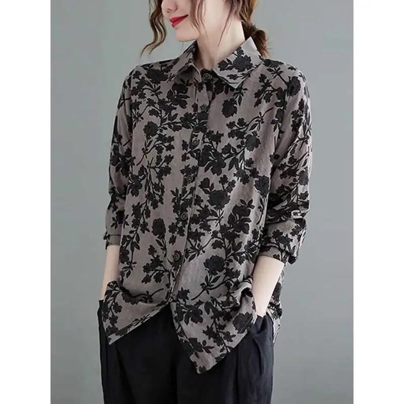 Sciolto lungo Sve dimagrante irt Donna Street Sle Taglio dritto Nodo misto cotone poliestere Caldo sottile autunno irt