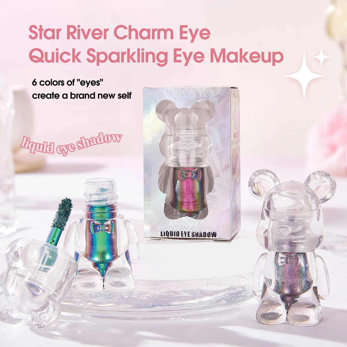 Chrome Laser Eyeshadow Chameleon Pigment Rainbow Eyeshadow Powder Light Change Holographic Eyeshadow Pigment Glitter