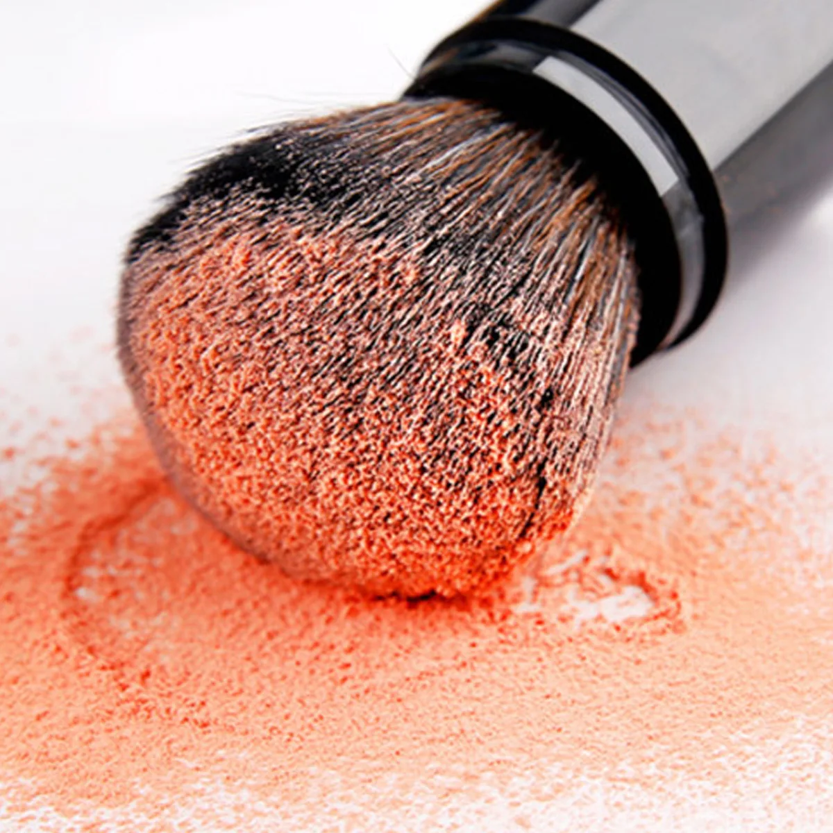 Loose Powder Black Flexible Makeup Brush for Face Foundation Concealer Blush Highlighter Supplies Loose Powder