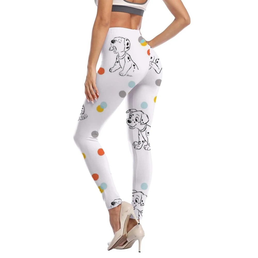 Fitness Women Sport Donald Duck print Waist Elastic Solid Yoga Leggings Gym Jogging Quick Dry Push Up Slim Pants Female